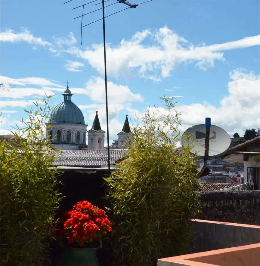 Vista aérea del Centro Histórico de Quito